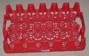 COCA COLA PLASTIC CRATE CARRIER CADDY, 24 BOTTLES