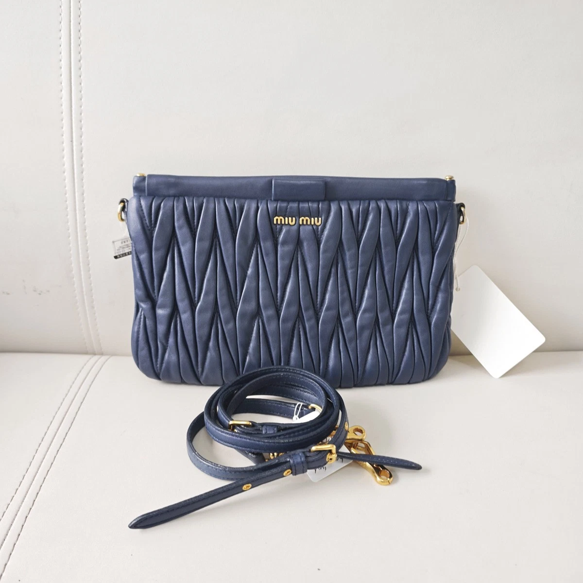 Blue Miu Miu Crossbody Bags & Handbags for Women for sale | eBay