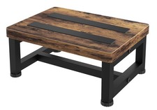 Wooden Step Stools for Adults Kids with Non-Slip Rubber Feet, Heavy Duty Step...
