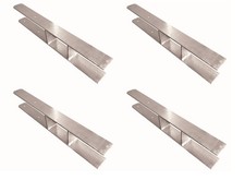 H-Pfostenträger 91 H-Anker 4er-SET H-Pfostenanker Pfostenschuh verzinkt 600mm