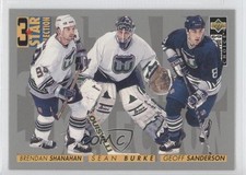 1996-97 Collector's Choice 3 Star Selection Brendan Shanahan Sean Burke HOF 0b3