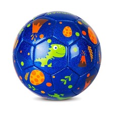 Toddler Soccer Ball Size 2 - 5.9 Pump Included - Indoor Outdoor Dinosaur Toy