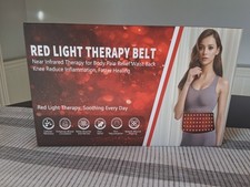 Red Light Therapy Belt, 100 LEDS, 12W, Timer, New OPEN BOX