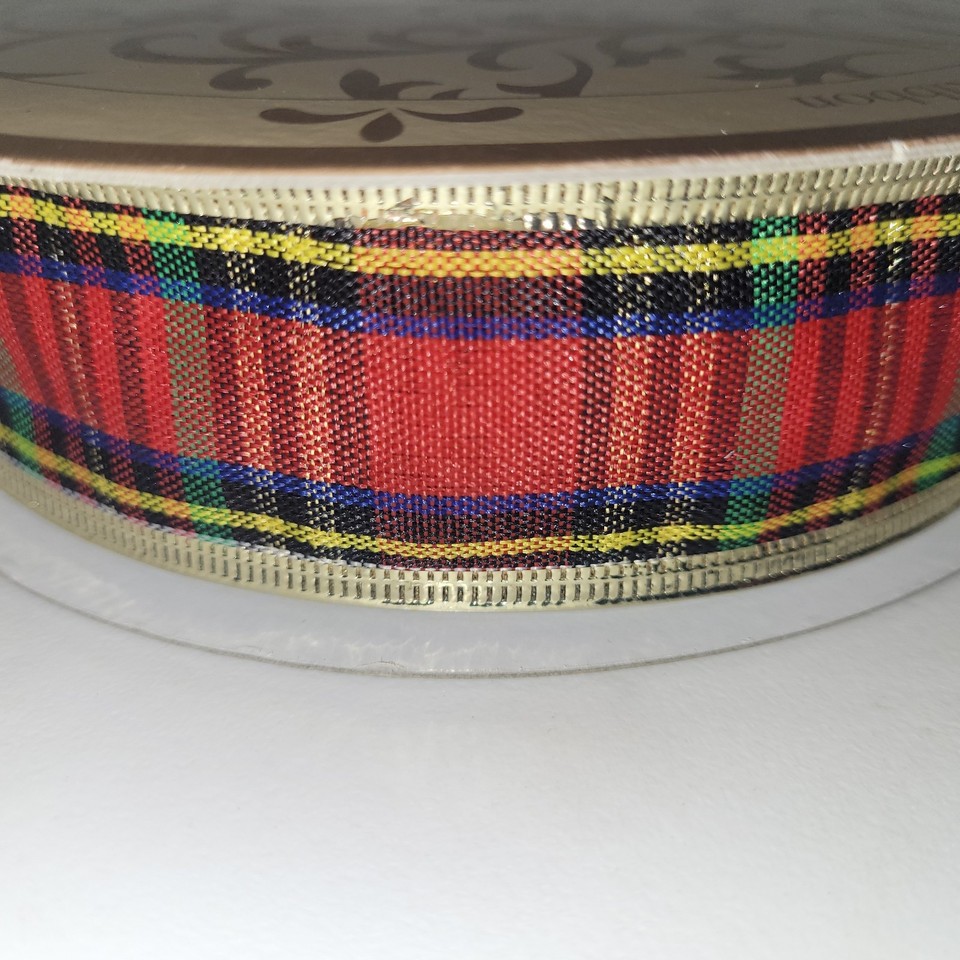 Sam’s West~ Designer Wired Ribbon 1-1/2 in x 50 Yards -Festive ...