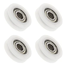 4 Pcs Greenhouse Door Wheel Sliding Rollers Replacement Closet Pulley