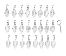 Aanraku Bails Silver Plated Large 25 Glue-on Display Your Fused Glass