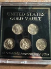 2012  $5.00 Solid Gold American Eagle Coins set of 5