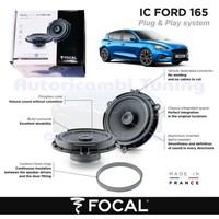"Focal Plug&Play Posterior Lautsprecher 6,5\" 2-Wege Koaxial Schwarz 4 Ω 60 W"