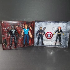Marvel Legends lot | Captain America Black Widow and Punisher | 4 figures | Used