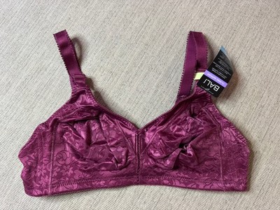 Bali Classic Support Cool comfort fabric Wireless Bra color Maroon Dusk size 40B