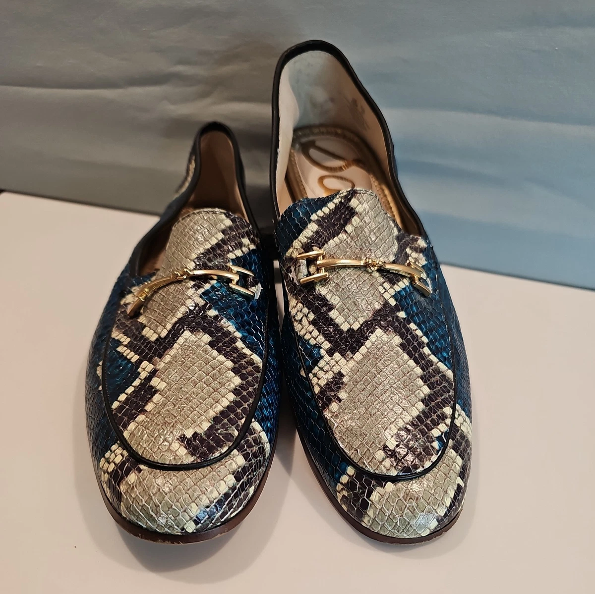 Sam Edelman Loraine - Mocassino Donna Con Tacco 1,2 Cm, Dettaglio A Doppia Punta 'E' E Hardware Dorato