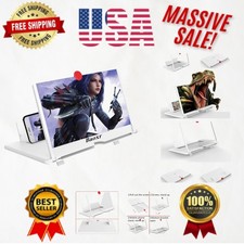 12-Inch 3D HD Smartphone Screen Magnifier with Foldable Stand - Perfect Gift 