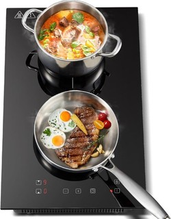 Double Induction Hob Electric Plug In 30cm Touch Control AUCTION UNUSED