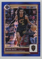 2023 Panini NBA Hoops Premium Stock Blue Pulsar Prizm /75 Emoni Bates #74 1dm7