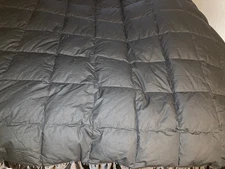 The Company Store LaCrosse Down  Comforter Full Size 82X98  Black Preowned