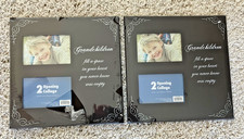 Set 2 Grandparents Grandchildren Picture frames 13x13 holds 4x6 photos Grandkids
