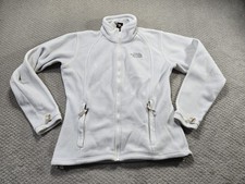 The North Face Fleece Jacket Womens Medium White Full Zip TKA Glacier Sweater