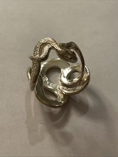 Sterling Silver Snake Ring Signed C A 925
