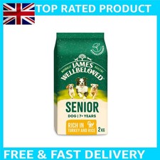 2 Kg Hypoallergenic Dry Dog Food for Seniors - Turkey & Natural Ingredients 5.93 per kilo