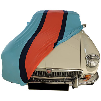 Indoor Autoabdeckung passend für MG MGB Maßgeschneidert Gulf Design Schutzhül...