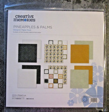 Creative Memories 12x12 PINEAPPLES  PALMS Designer Paper Pack-6 sheets NEW 2020