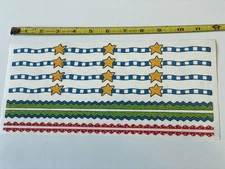 1 Me & My Big Ideas Best Bud's Border Stickers Rick Rack Stars Blue Green Red