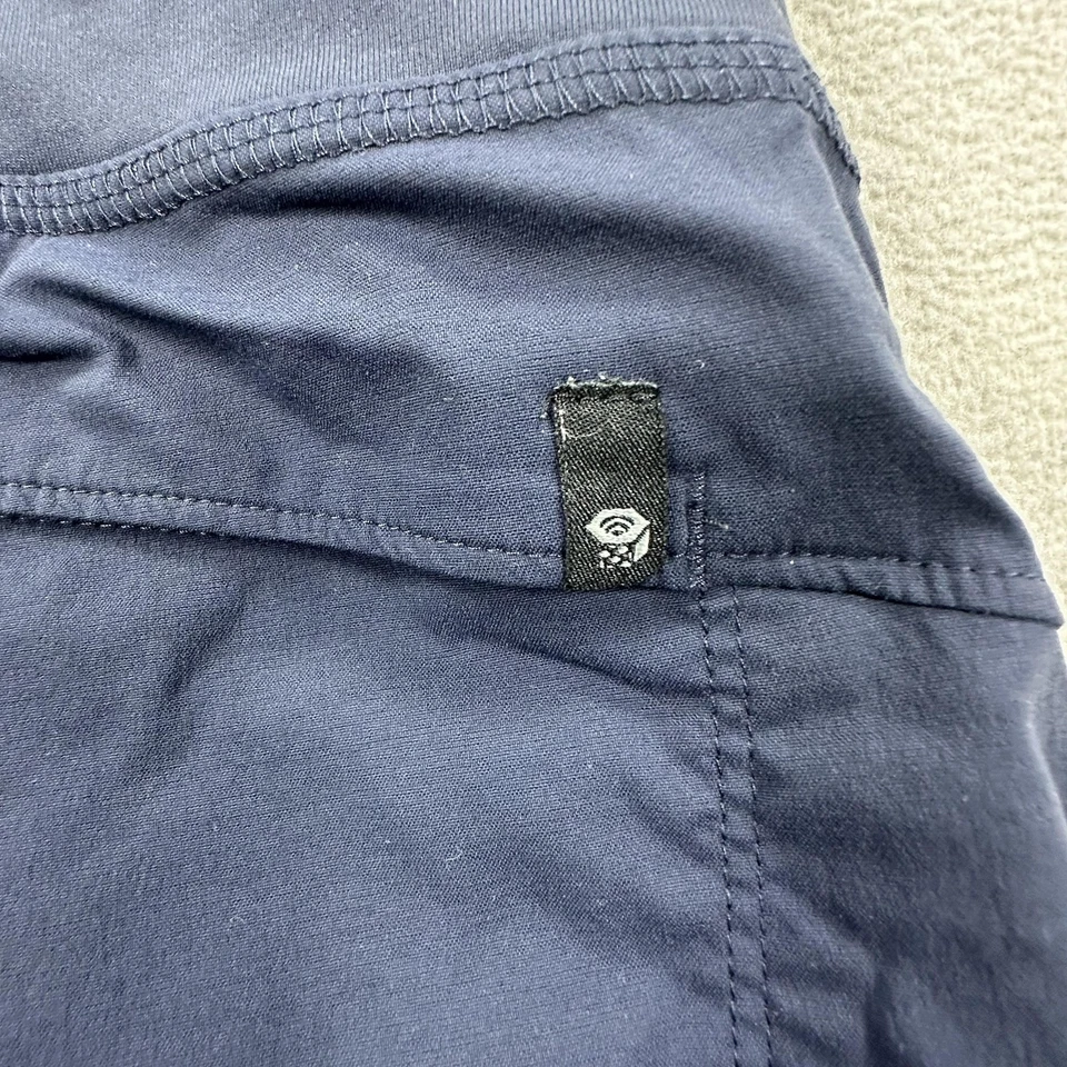 Bermuda Mountain Hardwear Feminina Pequena Marinha Dynama Caminhada Bolsos Elásticos - Imagem 4 de 4