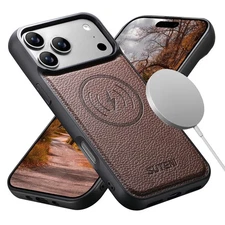 Shockproof Leather Slim Mag Safe Phone Case For iPhone 17 Pro Max 16 15 14 13