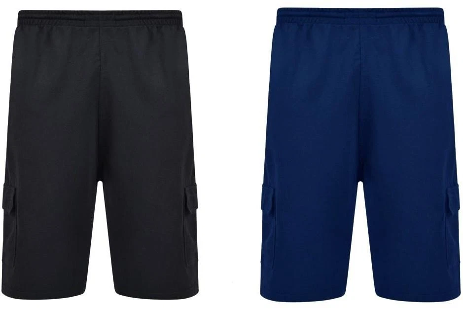 Fabrik cargo shorts terry men's FAB2412 2 colors navy black, 2XL-8XL
