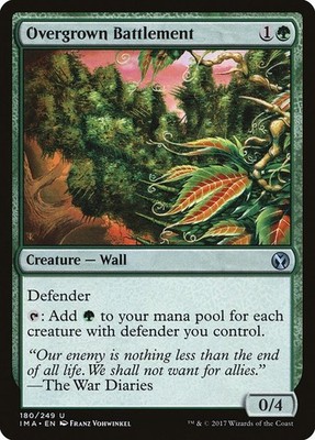Overgrown Battlement 1x MtG Iconic Masters  SP/NM