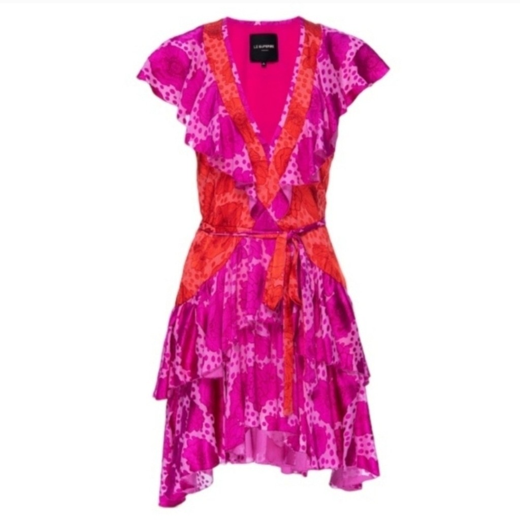 Le Superbe Aurora Flora Lil Flirt Ruffled Mini Dress - size 6 - NWT image 2