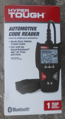 Hyper Tough Automotive Code Reader ~ Bluetooth ~ 1 Year Limited Warranty!