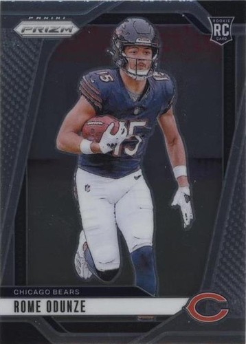 2024 Panini Prizm Football ROME ODUNZE Orange Disco Prizm RC