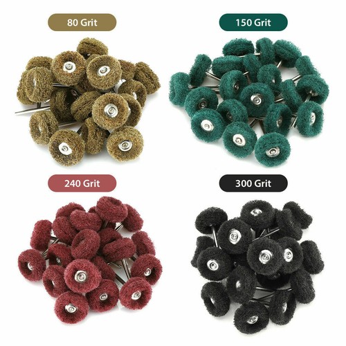 80PPack Abrasive Wheel Grinding Polishing Shank Craft Bit For Dremel Rotary Tool - Foto 10 di 14