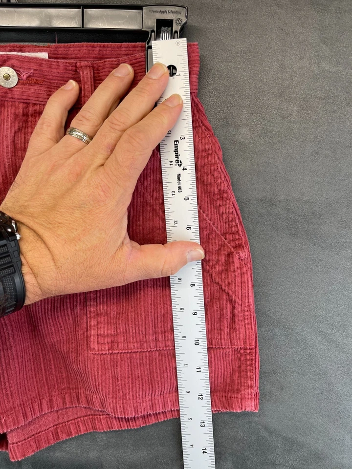 Exhilaration Shorts - Red - Corduroy - Flat Front - Hot Pants - No Tag (739) - Image 4 of 4