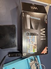 Nintendo Wii Console Black RVL-101 In Original Box Read Description