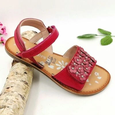 KICKERS DIAGGO Gr. 30 31 & 32 Kinder Mädchen Sandalen Sandalette Leder Rosa-Pink