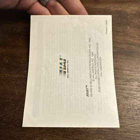 Joust (Nintendo NES) Complete - Tested - Authentic