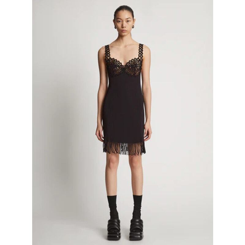 knit dress long sleeve mini Sylvan Long Sleeve Knit Mini Dress Tan Multi main image 0