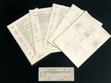 JOHN BARRYMORE VIRGINIA BRUCE RUDY VALLEE 1941 RADIO SHOW SCRIPT SIGNED CHECK