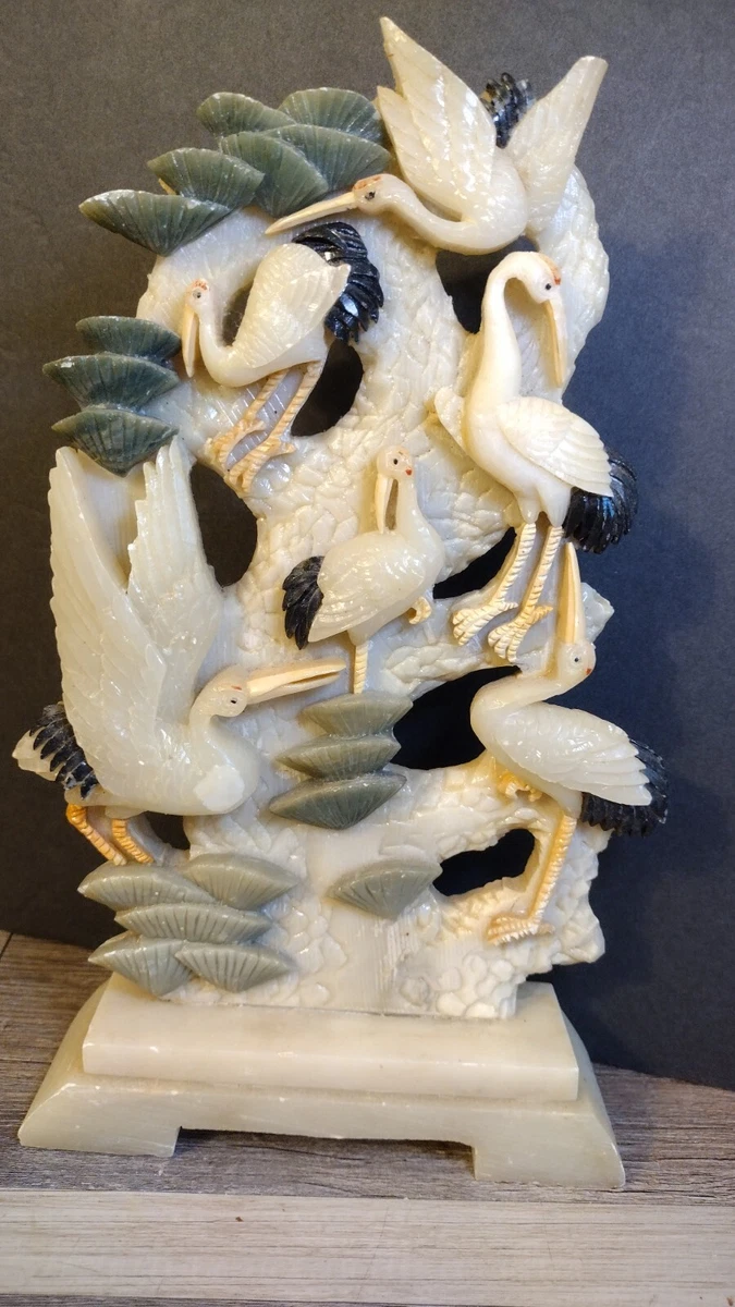 古董玉树在中国风雕像、雕像| eBay