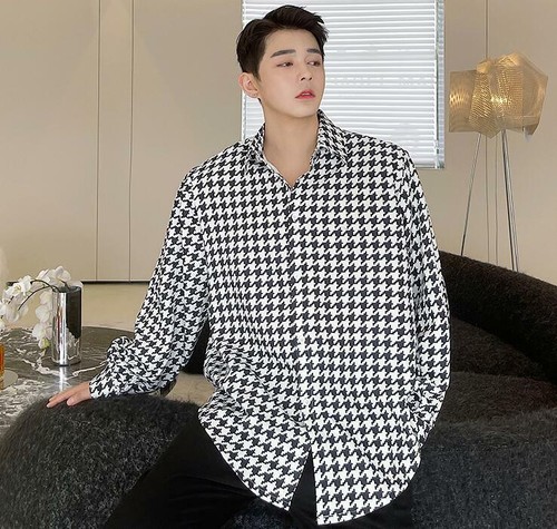 houndstooth shirts for men