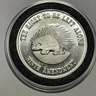 9th Amendment Right To Be Left Alone￼ Coin 1 Troy Oz .999 Fine Silver Round 999