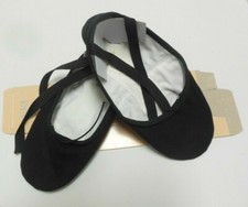 Bloch S0216M Canvas Split Sole Ballet Shoes Size 6B Men's Black