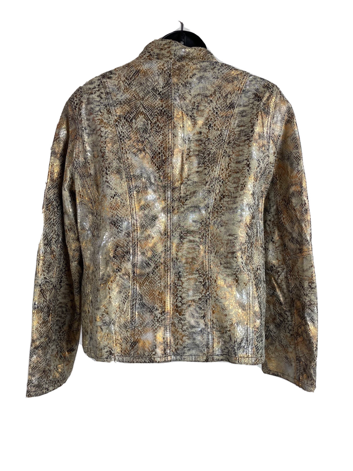 Chicos 100% Leather Reversible Jacket 
