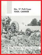 IH International Harvester McCormick No. 17 Pull Type Tool Bar Carrier Brochure