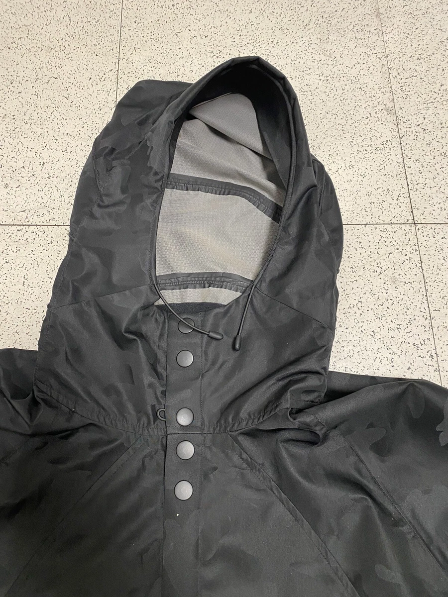 FIGS Windbreaker Hooded Black Jacket Medical Size Small