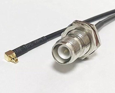 ACI100 RP TNC female bulkhead to MMCX male right angle 36 Inch pigtail cable USA