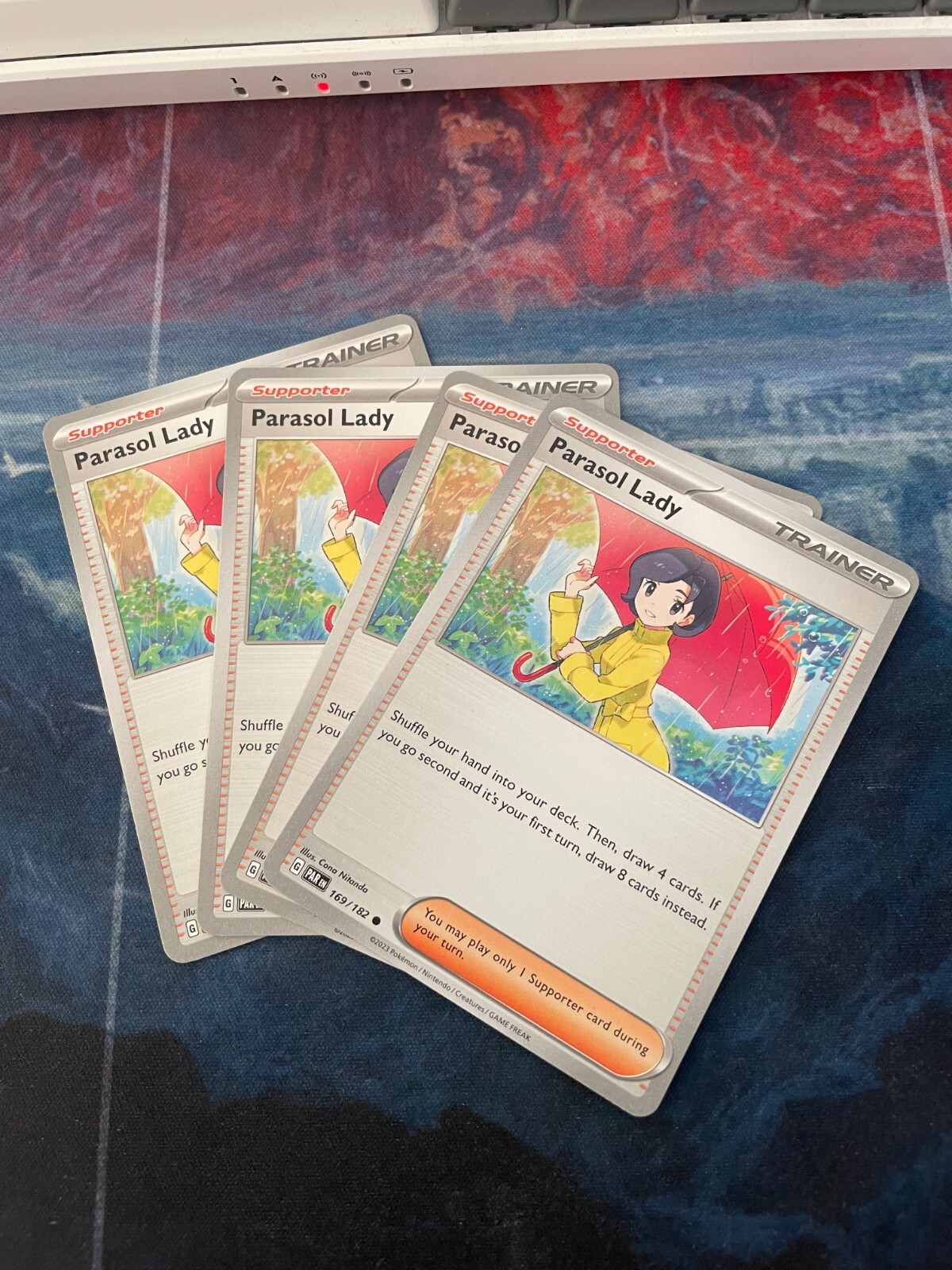 Parasol Lady 169/182 - Paradox Rift - Pokemon Trainer Card Set x4 - Playset
