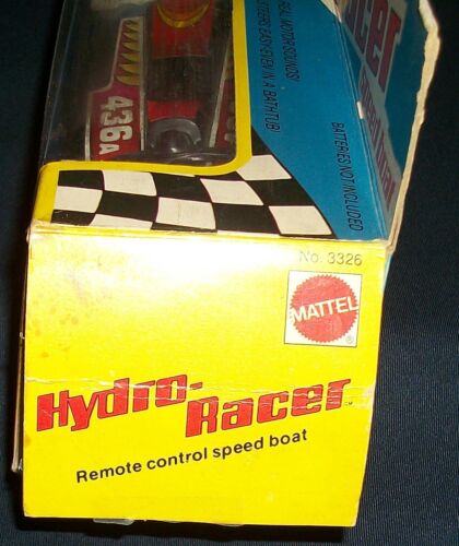SCARCE VINTAGE UNUSED 1980 MATTEL REMOTE CONTROL HYDRO-RACER BOAT IN WINDOW BOX - Picture 4 of 6